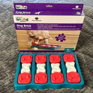 Outward Hound Dog Brick Puzzle Toy - Red, White, and Blue